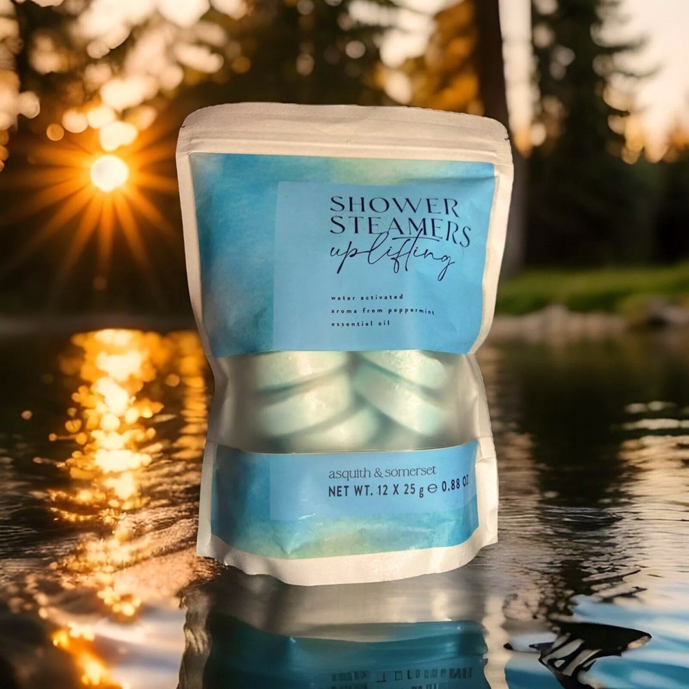Asquith & Somerset Shower Steamers UPLIFTING Rosemary & Mint, New & Sealed